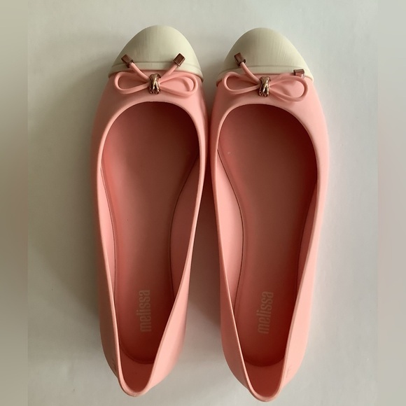 Melissa Doll V Ballet Flat Pink Beige Size 9 New In Box - Picture 2 of 7
